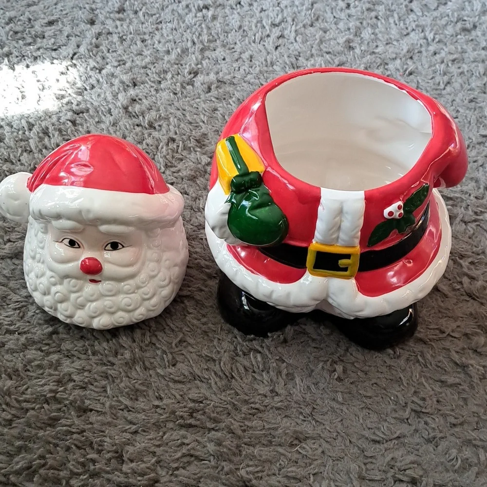 NIB Christmas Santa cookie jar - Picture 4 of 8